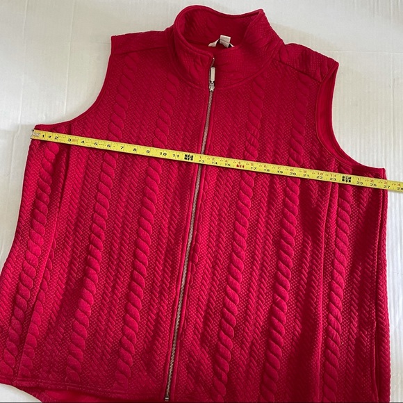Coldwater Creek Red Soft Quilted Vest - Picture 9 of 9
